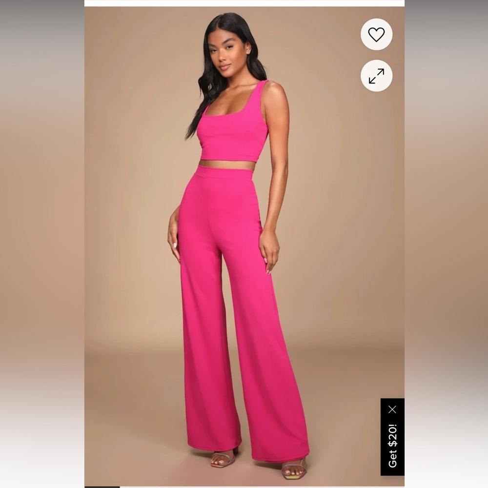 NWT Lulu’s Hot Pink ✌🏽Piece